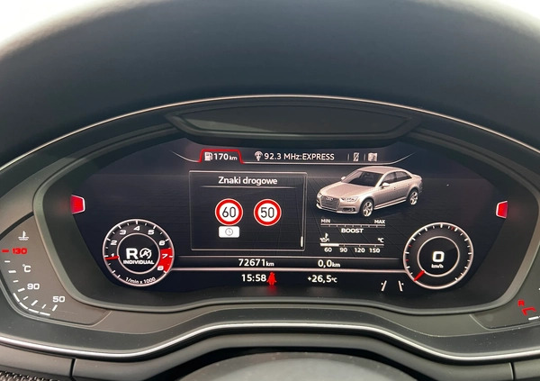 Audi S4 cena 166900 przebieg: 72000, rok produkcji 2018 z Tychy małe 781
